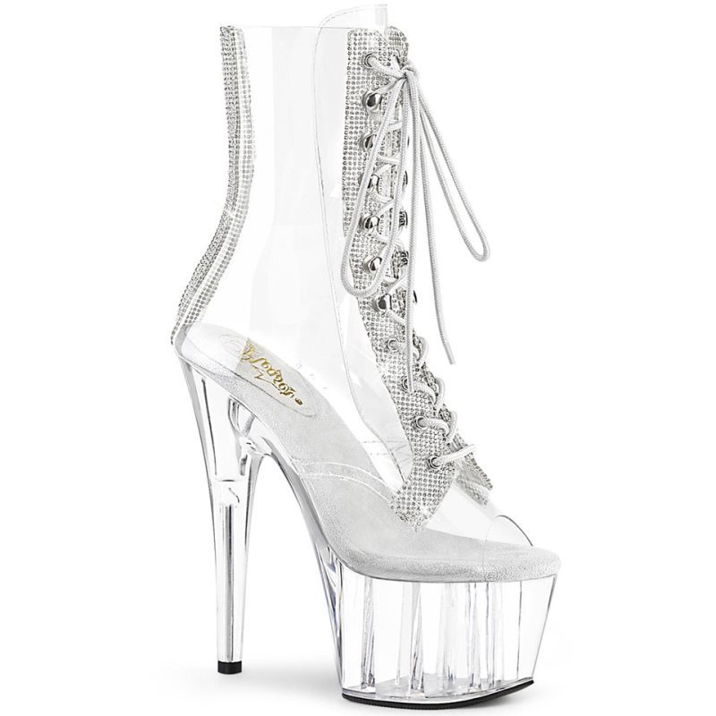 Pleaser Adore-1021C-2 Stiefel Damen Clear | VTLIRSJXY