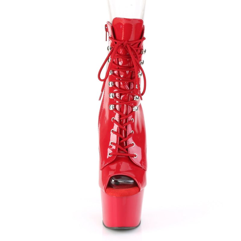 Pleaser Adore-1021 Stiefel Damen Rot | SKPVYPNWF