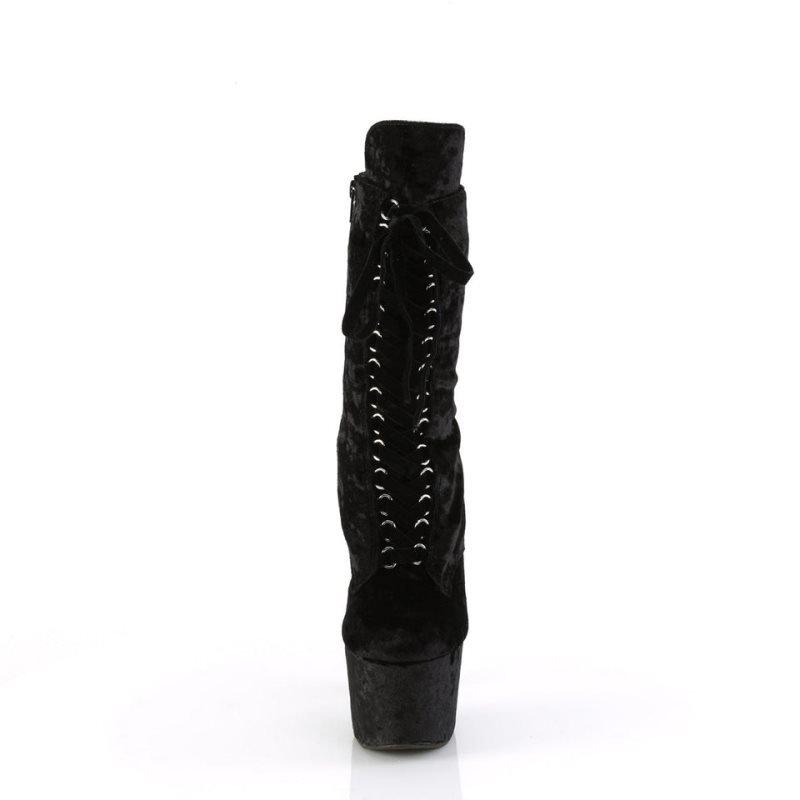 Pleaser Adore-1045VEL Stiefel Damen Schwarz | AXHPJWISP