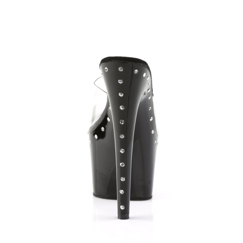 Pleaser Adore-701LS Plateau High Heels Damen Schwarz | INJDYROIM