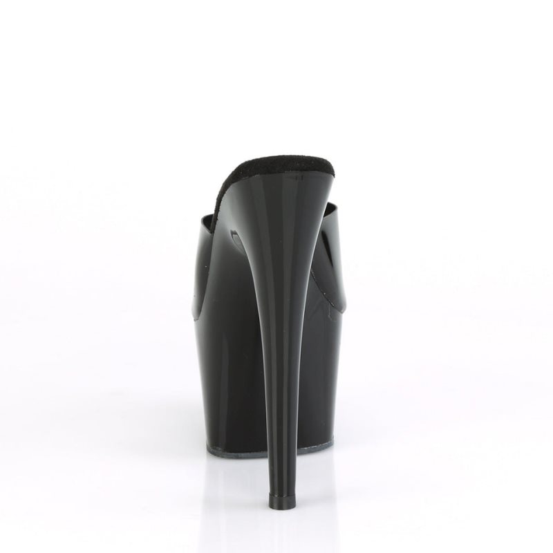 Pleaser Adore-701N Plateau High Heels Damen Schwarz | QOSENXFHO