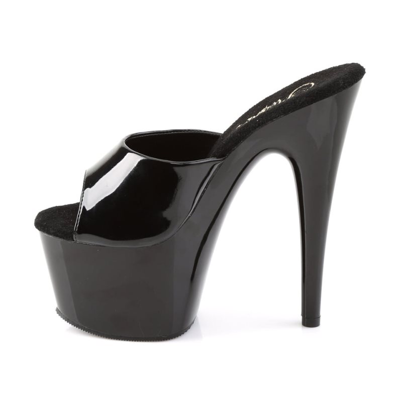 Pleaser Adore-701 Plateau High Heels Damen Schwarz | CJKODHJGS