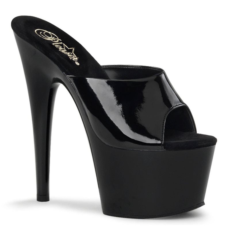 Pleaser Adore-701 Plateau High Heels Damen Schwarz | CJKODHJGS