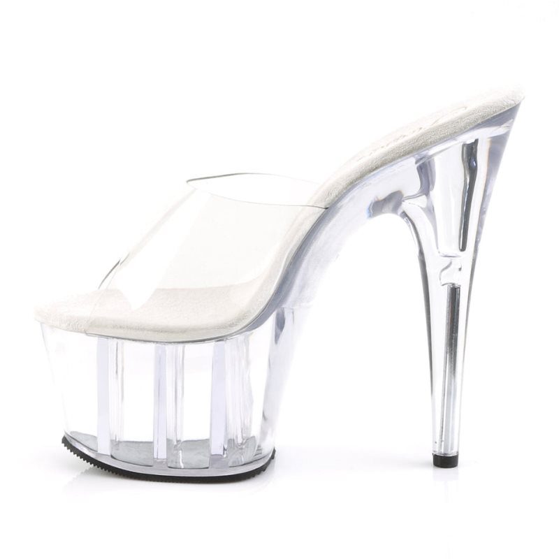 Pleaser Adore-701 Plateau High Heels Damen Clear | USIPIJQGD