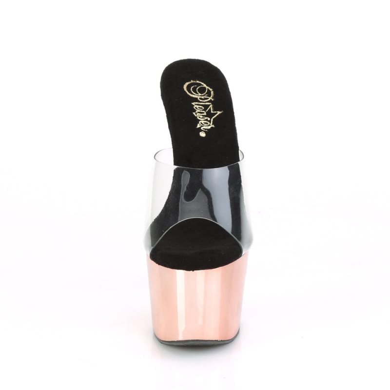 Pleaser Adore-701 Plateau High Heels Damen Rosa Gold | OPEIYCQBU