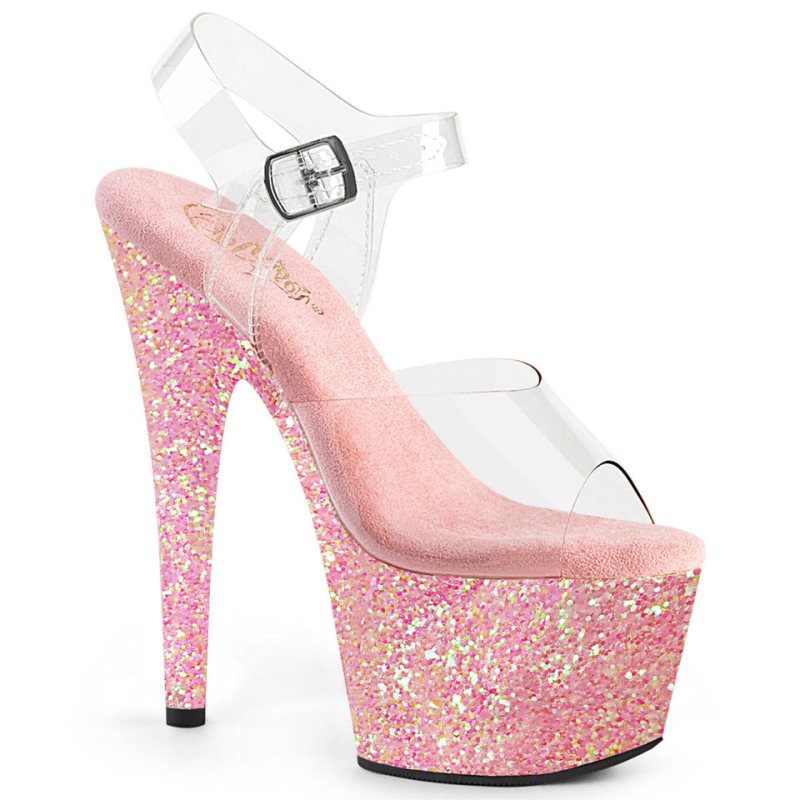 Pleaser Adore-708LG Plateau High Heels Damen Rosa | HDSGWJGLC