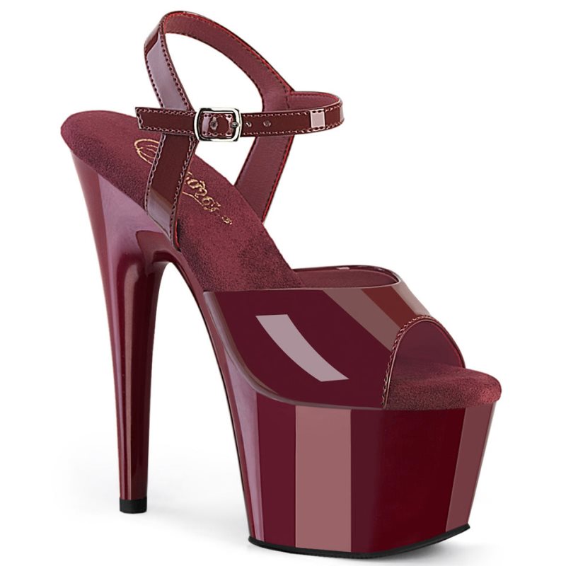 Pleaser Adore-709 Plateau High Heels Damen Bordeaux | FBHEFGRNS