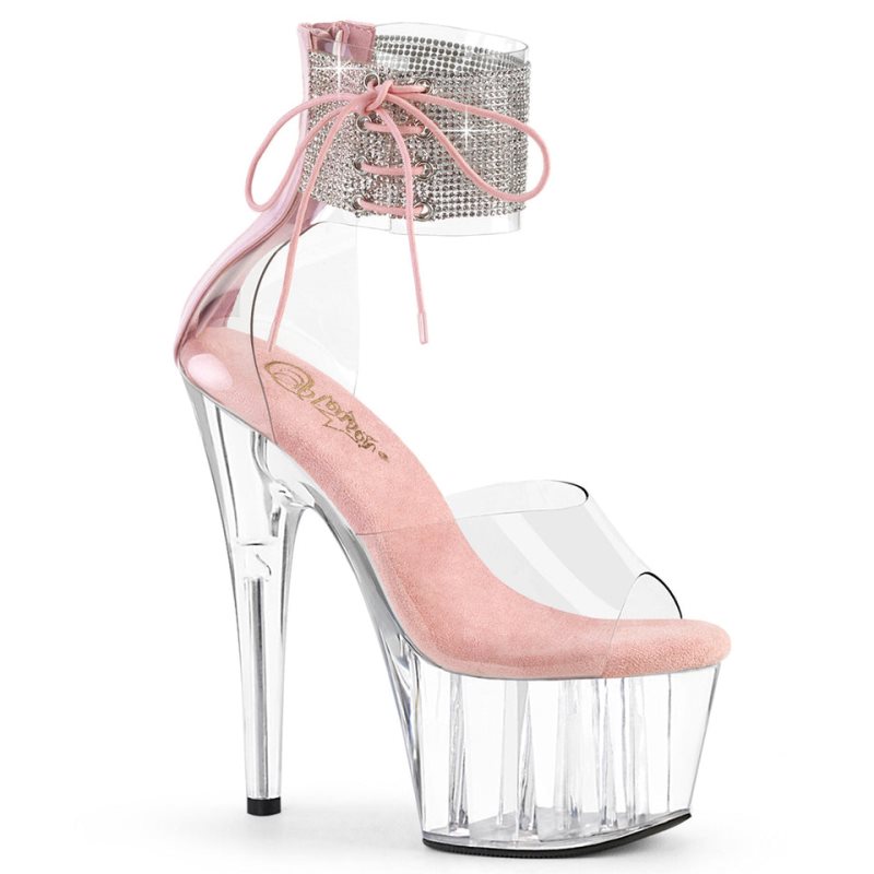 Pleaser Adore-724RS Plateau High Heels Damen Rosa | KHVFQPYIU