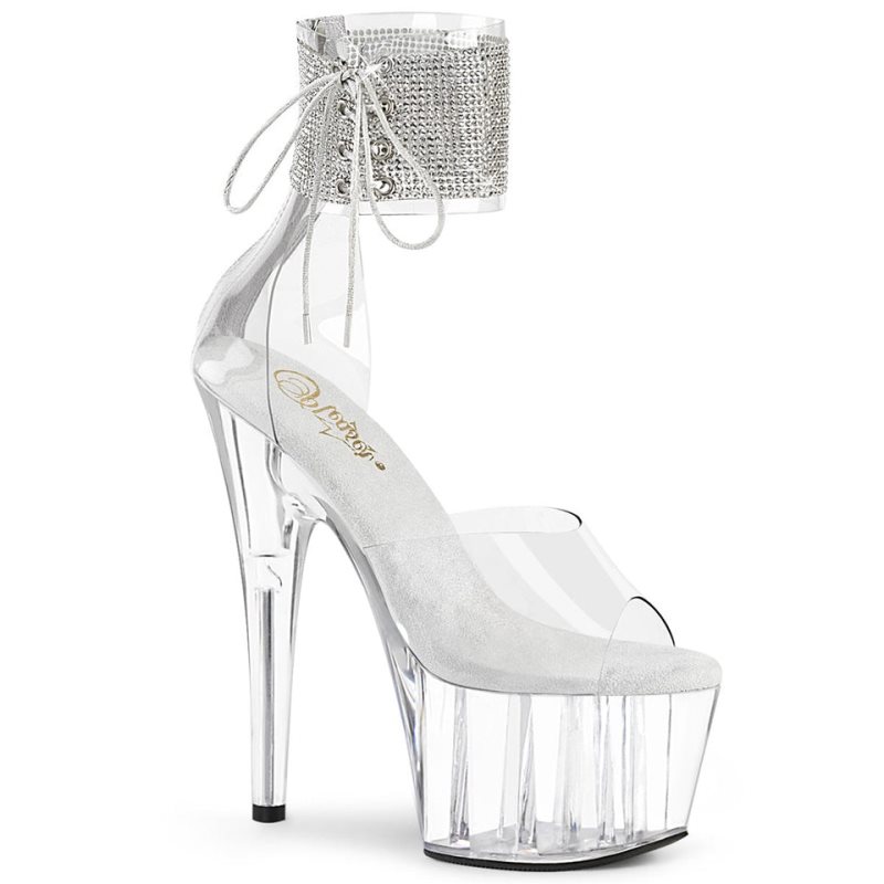 Pleaser Adore-724RS Plateau High Heels Damen Clear | MDOLNFRMH