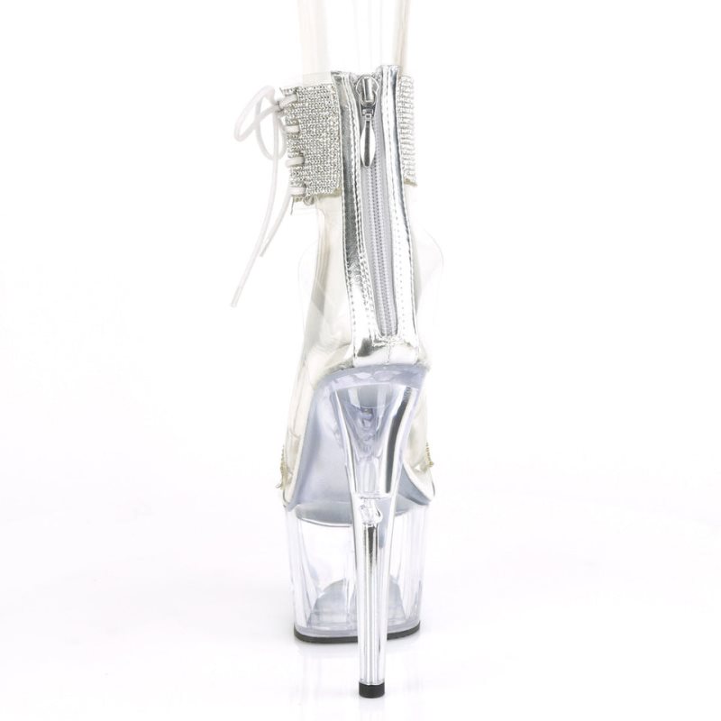 Pleaser Adore-727RS Plateau High Heels Damen Clear | LQUBVTBZC