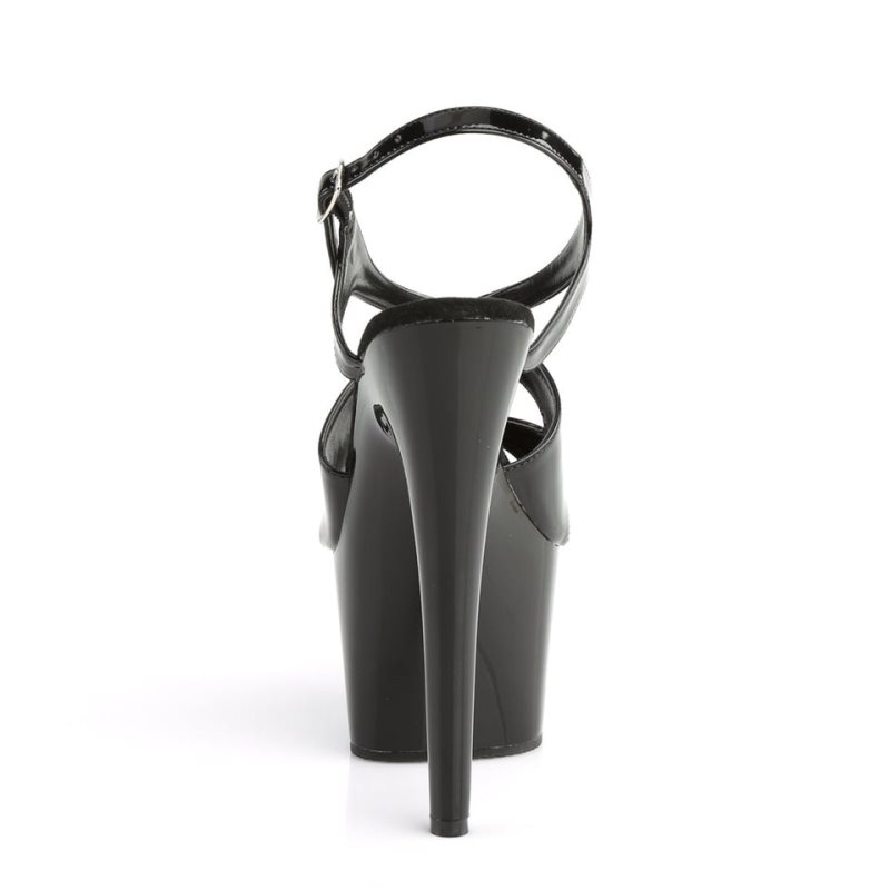 Pleaser Adore-730 Plateau High Heels Damen Schwarz | CBNGWHKIU