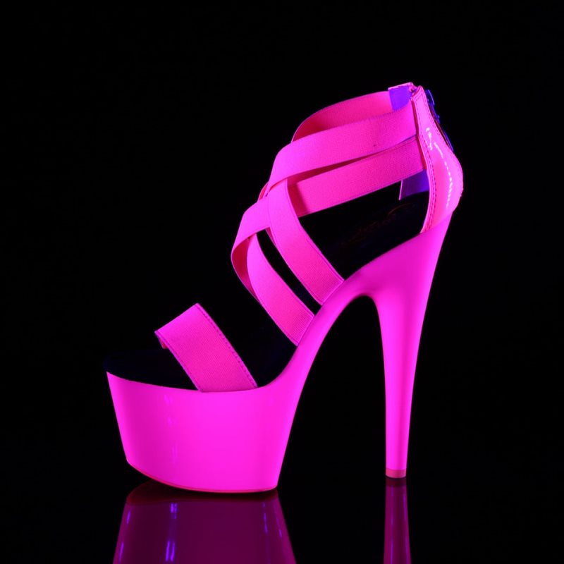 Pleaser Adore-769UV Plateau High Heels Damen Rosa | BZYQFSBMN