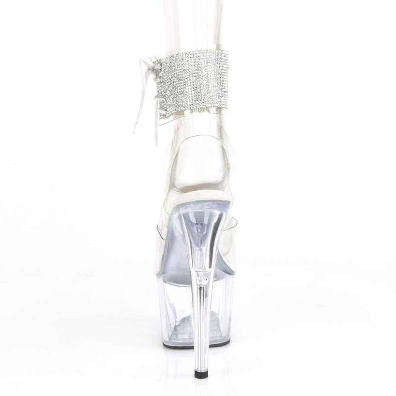 Pleaser Adore-791-2RS Plateau High Heels Damen Clear | YBDKGEKLW