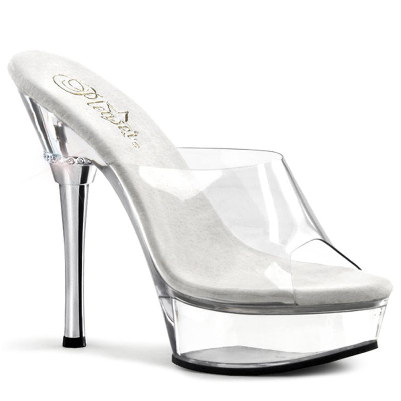 Pleaser Allure-601 Plateau High Heels Damen Clear | GRDHMRTGA