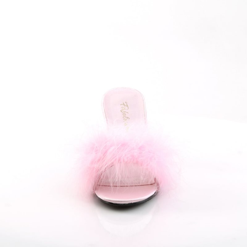 Pleaser Amour-03 Pantoletten Damen Rosa | UEAXPOQNG