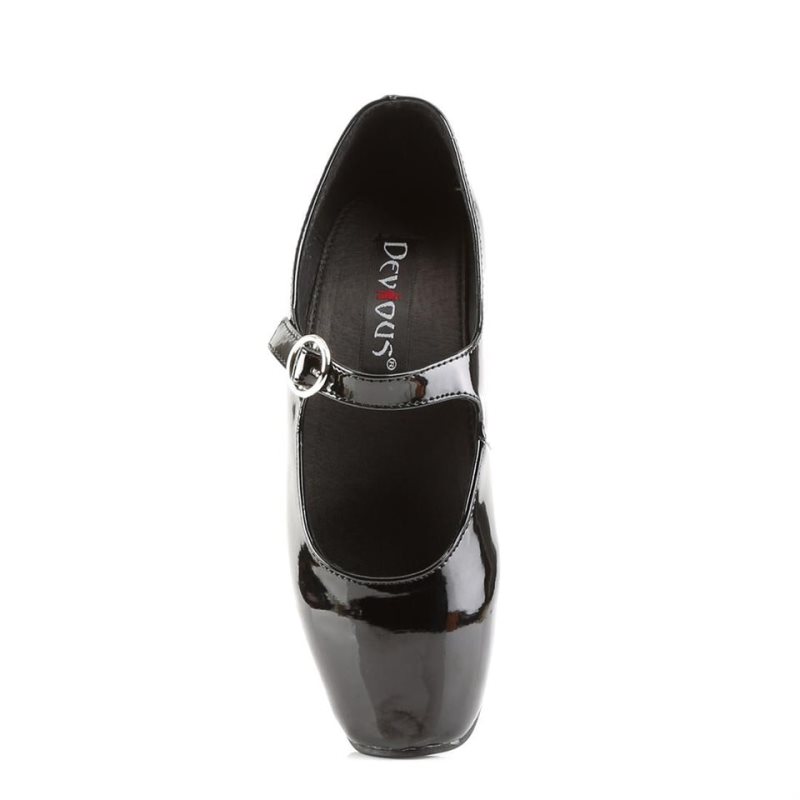 Pleaser Ballet-08 Pumps Damen Schwarz | XDEZIGBYR