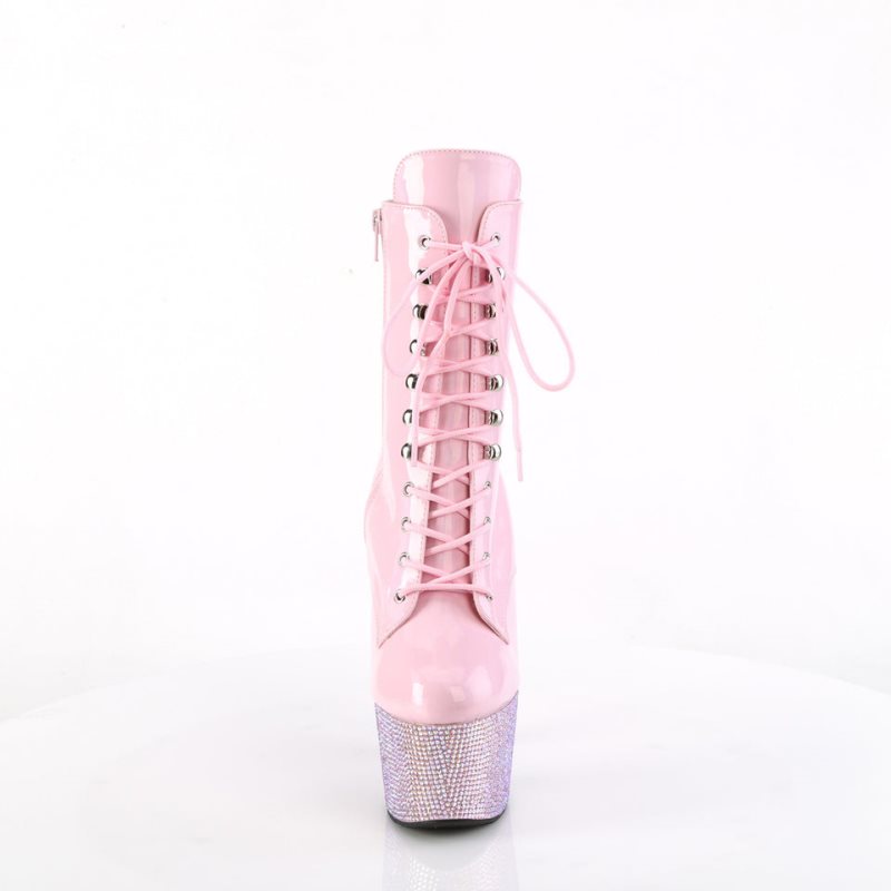 Pleaser Bejeweled-1020-7 Stiefel Damen Rosa | OZMIKCLQV