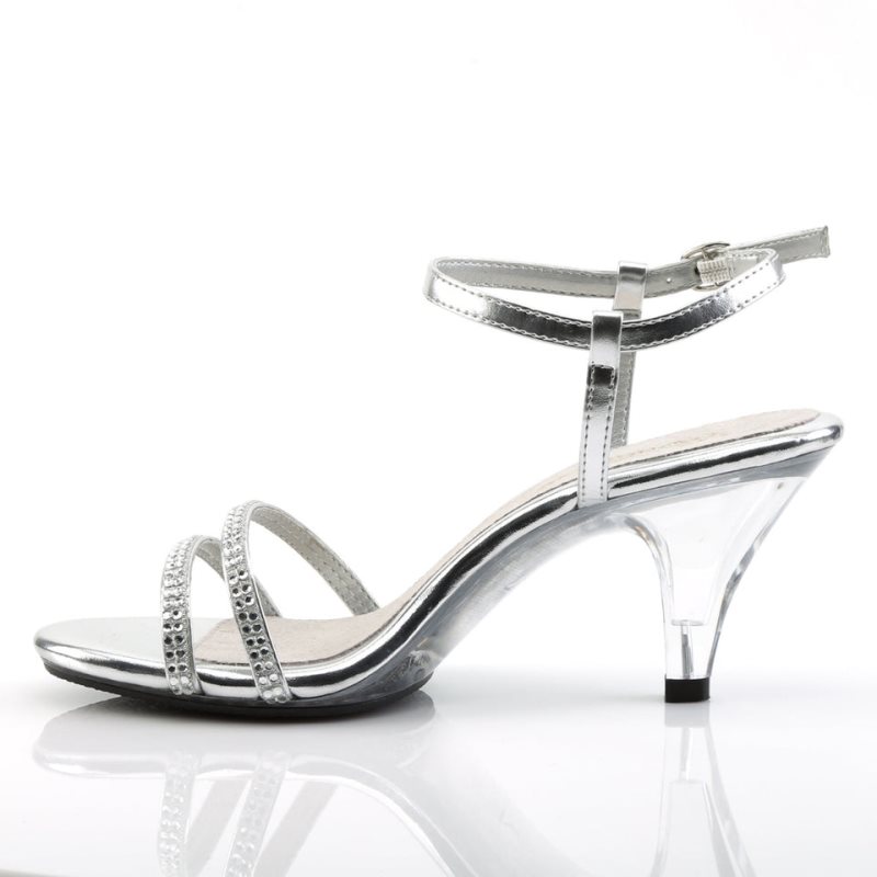 Pleaser Belle-316 Highheels Damen Silber | JWHGXYVNG