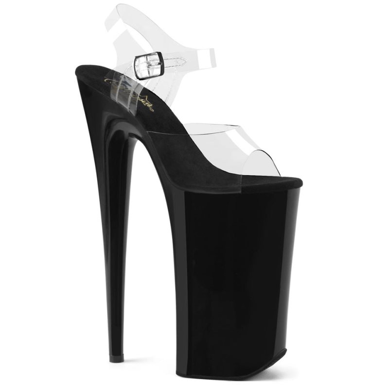 Pleaser Beyond-008 Plateau High Heels Damen Schwarz | NLCSPIMBR