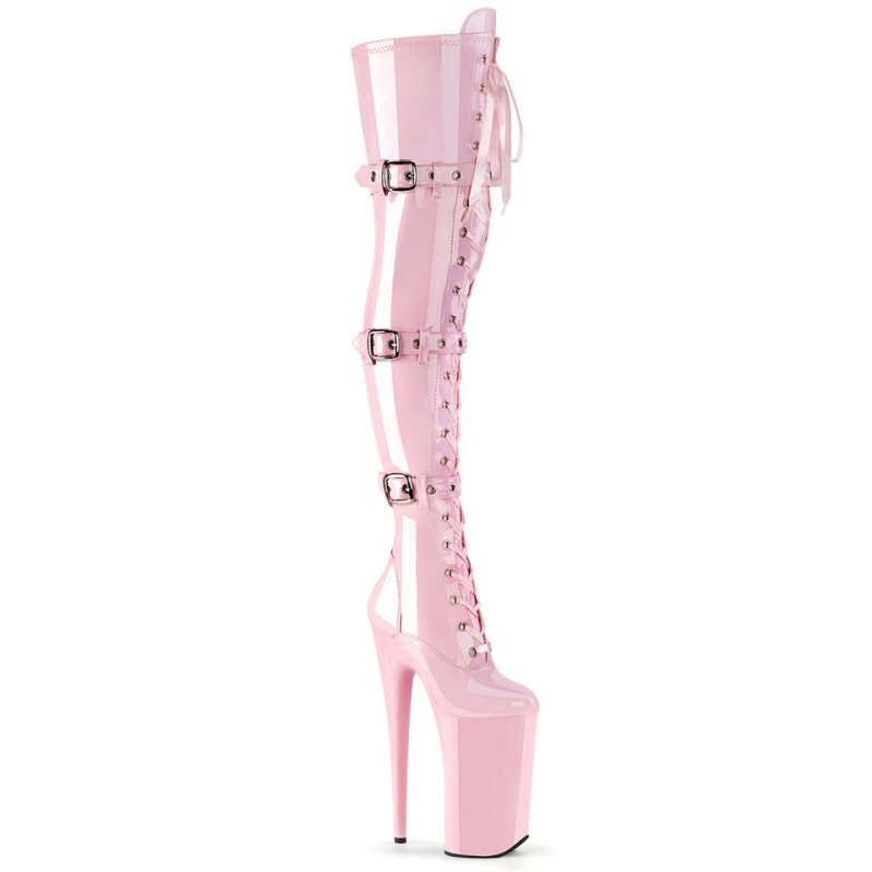 Pleaser Beyond-3028 Overknee Stiefel Damen Rosa | ONBSCGVFR