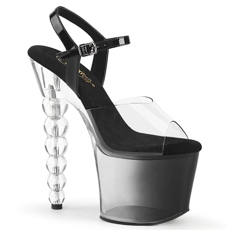 Pleaser Bliss-708-1BC Plateau High Heels Damen Schwarz | BWHLQTWSG