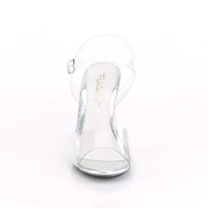 Pleaser Caress-408MG Highheels Damen Clear | COPFDUSKA