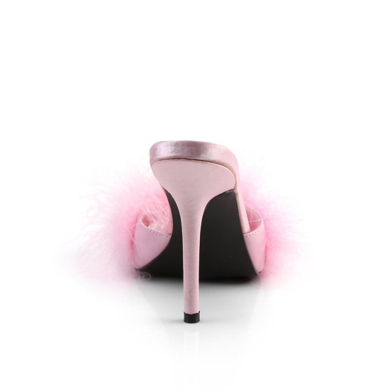 Pleaser Classique-01F Pantoletten Damen Rosa | YSKRZOQCX