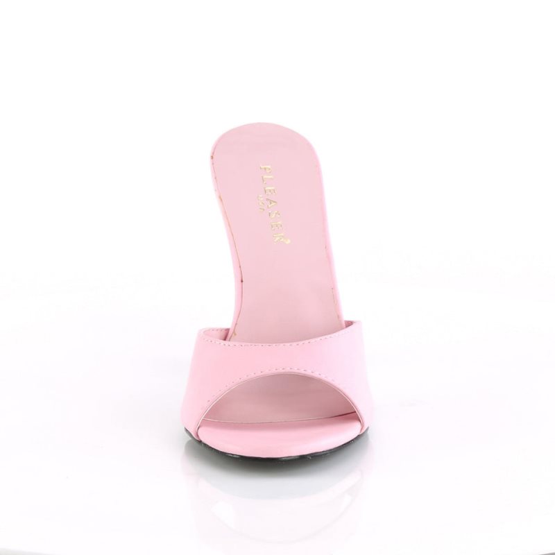 Pleaser Classique-01 Pantoletten Damen Rosa | WTEZCHJLF