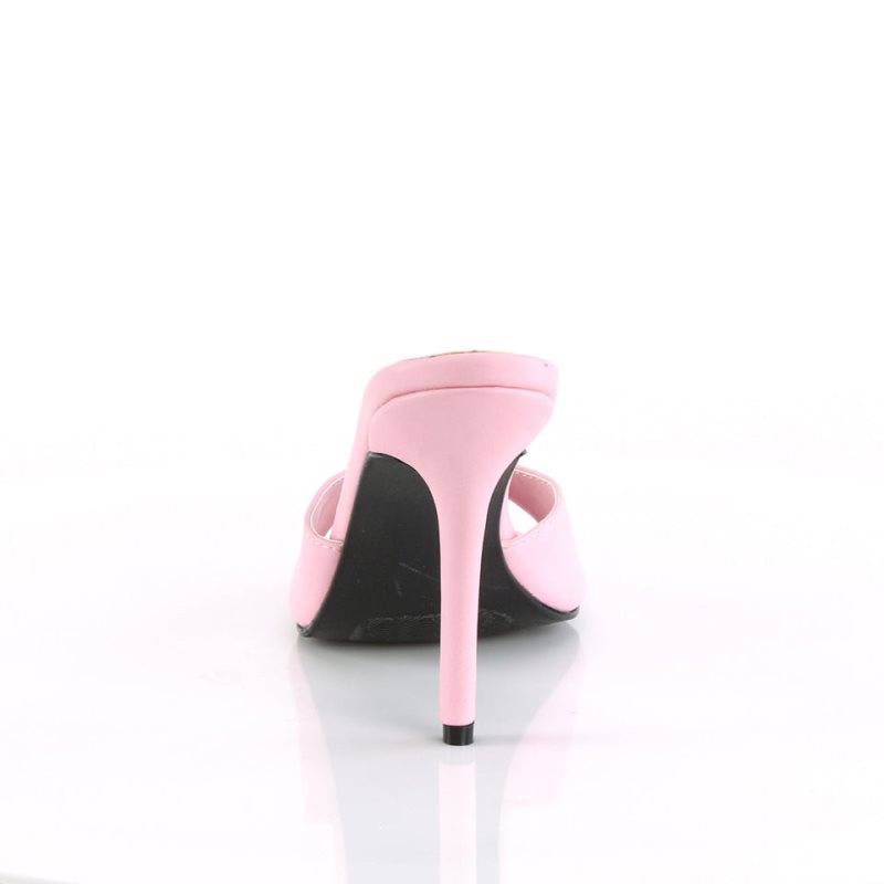 Pleaser Classique-01 Pantoletten Damen Rosa | WTEZCHJLF