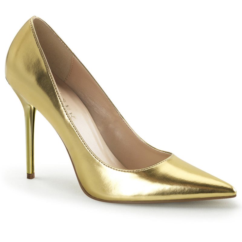 Pleaser Classique-20 Pumps Damen Gold Metal | WUQYVMBHP