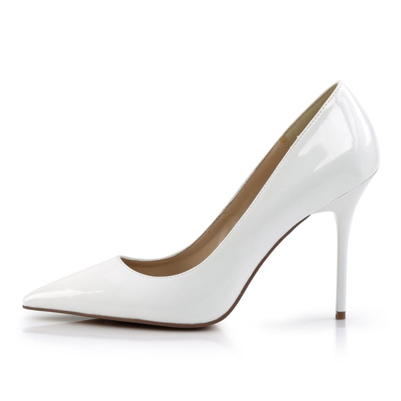 Pleaser Classique-20 Pumps Damen Weiß | PISYEGBUV