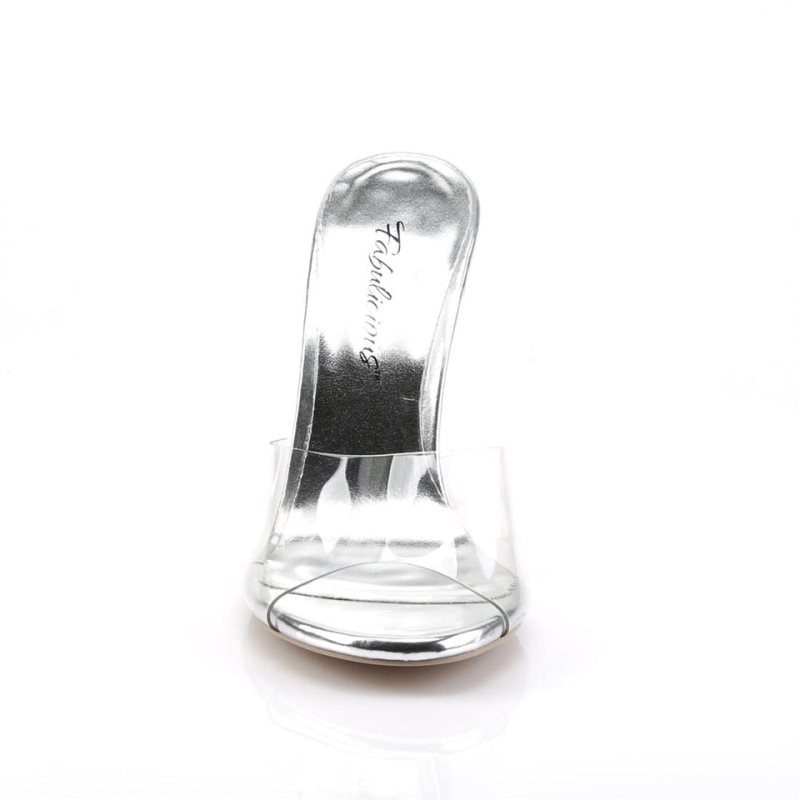 Pleaser Clearly-401 Pantoletten Damen Clear | CFVYPLFZQ