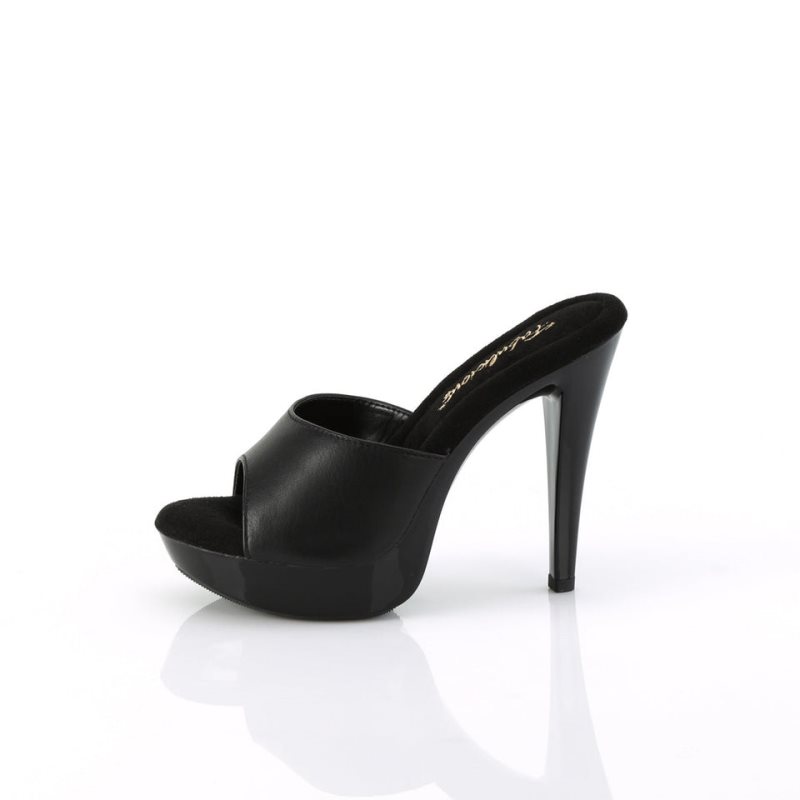 Pleaser Cocktail-501L Plateau High Heels Damen Schwarz | ULFGZGRYN