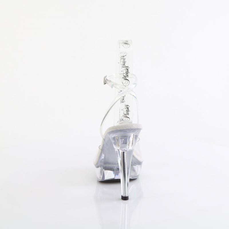 Pleaser Cocktail-506 Plateau High Heels Damen Clear | HNZQPXRSQ