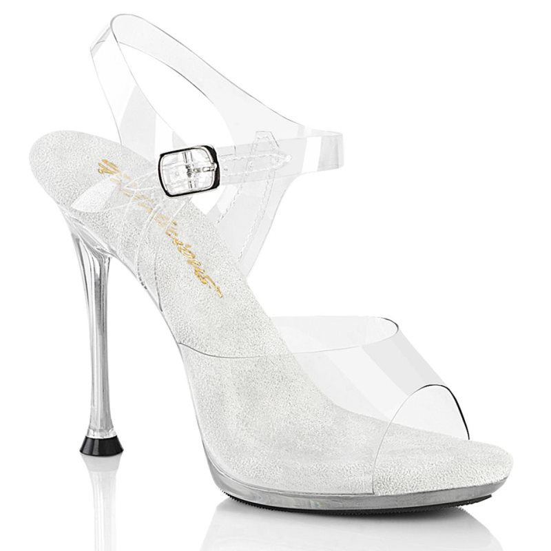 Pleaser Cupid-408 Highheels Damen Clear | EQVSUNJBT