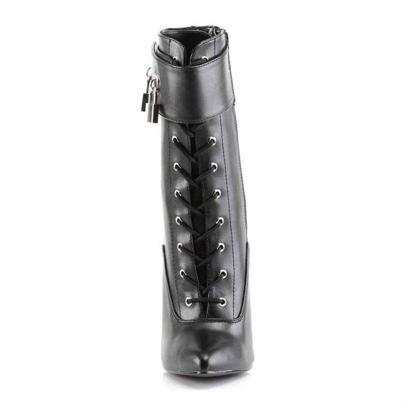 Pleaser Dagger-1023 Vegan Leather Stiefel Damen Schwarz | PDXLAWSUL