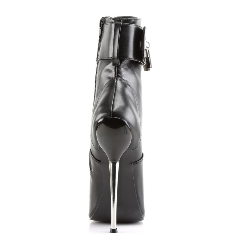 Pleaser Dagger-1023 Vegan Leather Stiefel Damen Schwarz | PDXLAWSUL