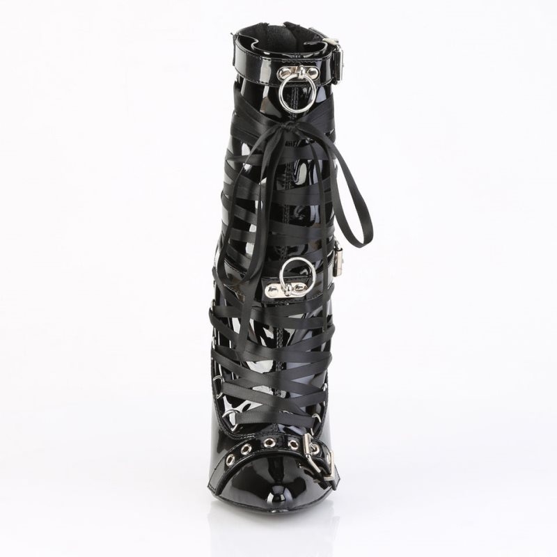 Pleaser Dagger-1032 Stiefel Damen Schwarz | IKNBEOCRK