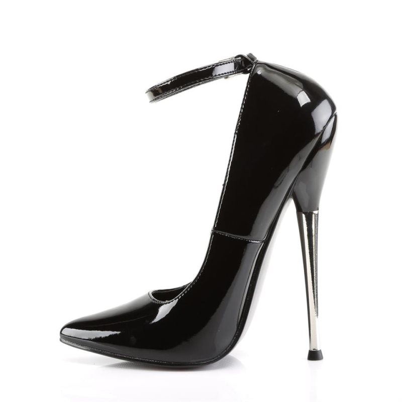 Pleaser Dagger-12 Pumps Damen Schwarz | UEGZZQJEB