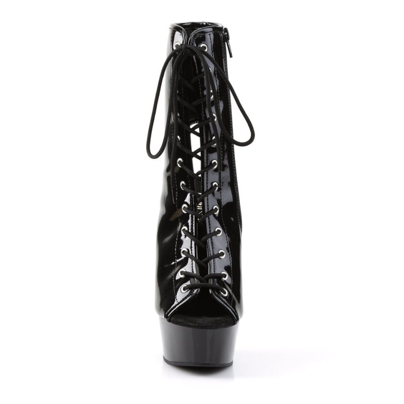 Pleaser Delight-1016 Stiefel Damen Schwarz | EZUQWUXFZ