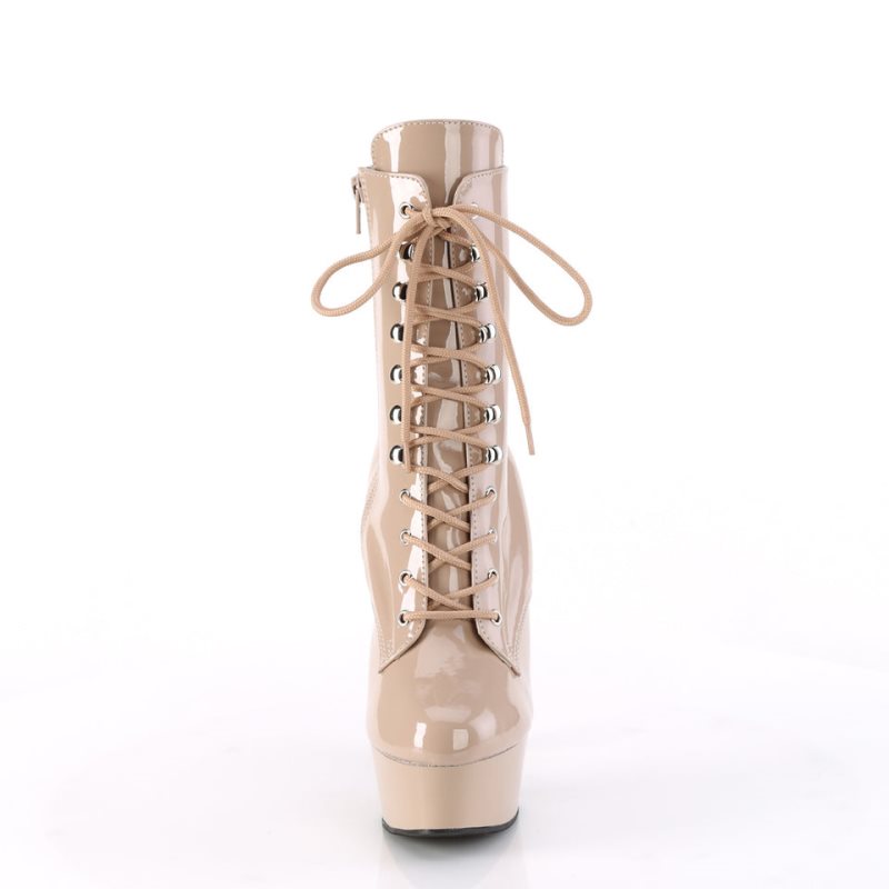 Pleaser Delight-1020 Stiefel Damen Beige | YTEBBTJPM