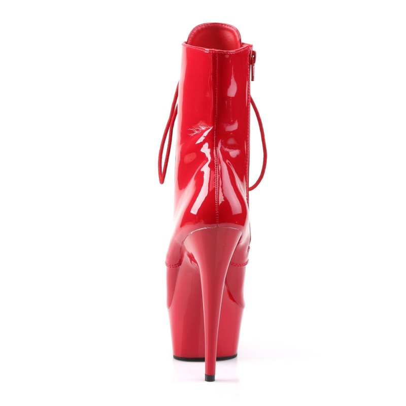 Pleaser Delight-1020 Stiefel Damen Rot | YDMRHOUDE