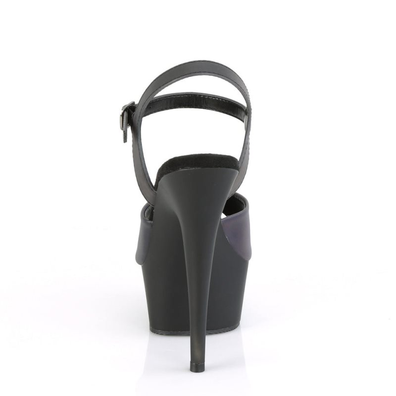 Pleaser Delight-609REFL Plateau High Heels Damen Grün Schwarz | PHBRSQRBC