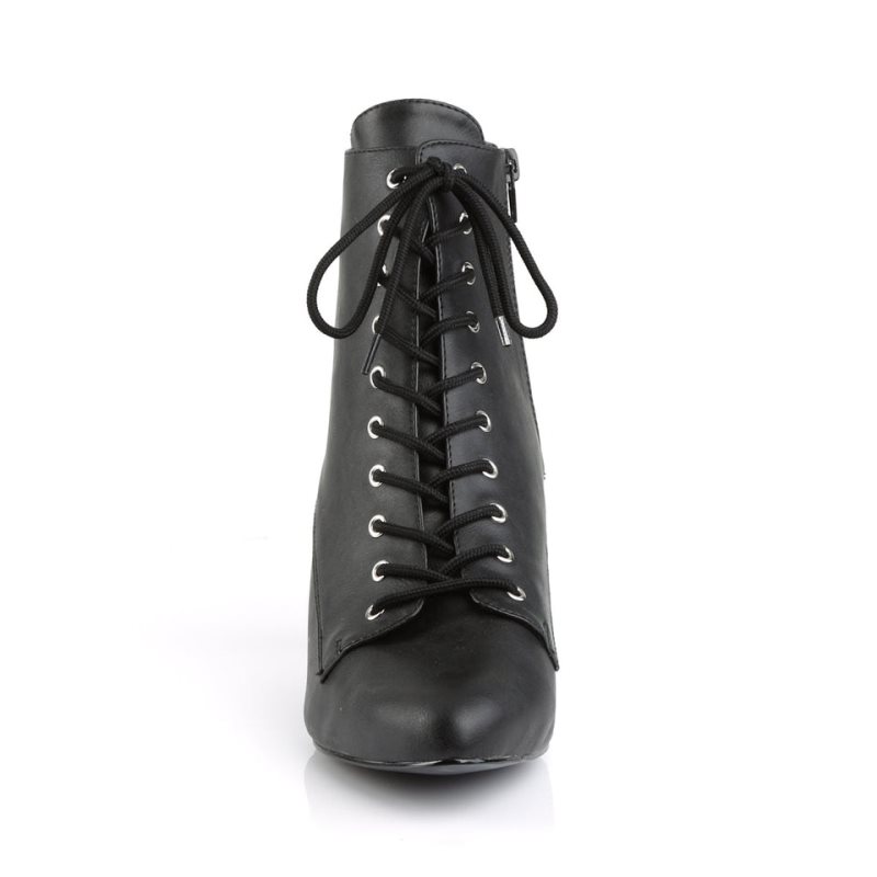 Pleaser Divine-1020 Vegan Leather Stiefel Damen Schwarz | HVXYCZBMR