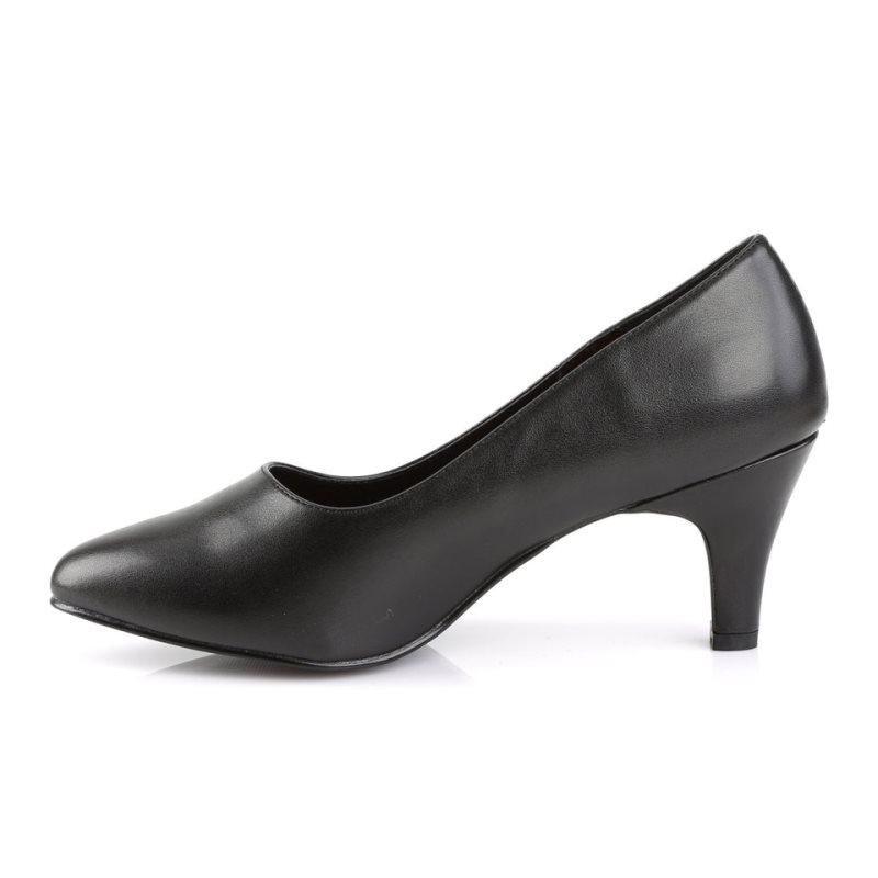 Pleaser Divine-420 Vegan Leather Pumps Damen Schwarz | BVXRPNMUB