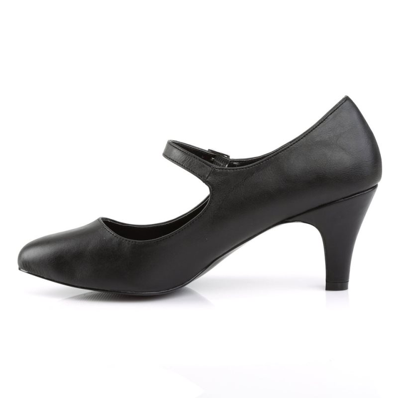 Pleaser Divine-440 Vegan Leather Pumps Damen Schwarz | ULJPVAMKN