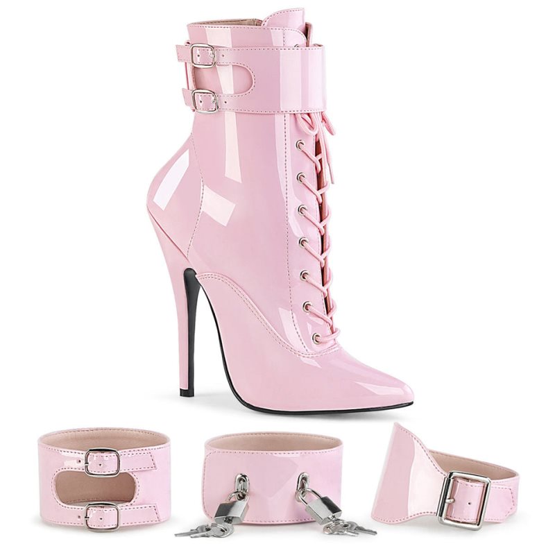 Pleaser Domina-1023 Stiefel Damen Rosa | YAOIZXPVK