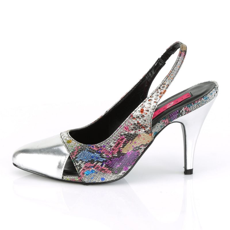 Pleaser Dream-405 Pumps Damen Mehrfarbig Silber | ZDRHLCMXU