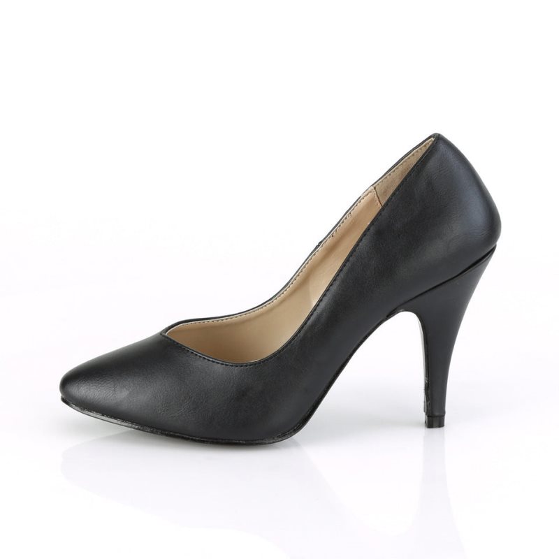 Pleaser Dream-420W Vegan Leather Pumps Damen Schwarz | VPEOYJONS