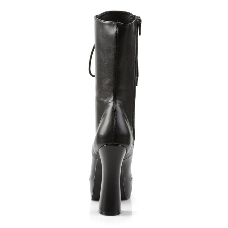 Pleaser Electra-1020 Vegan Leather Stiefel Damen Schwarz | OSMVTMNSJ